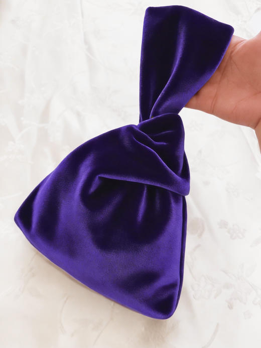 盛唐牡丹 | 手拿包-紫色丝绒 商品图0