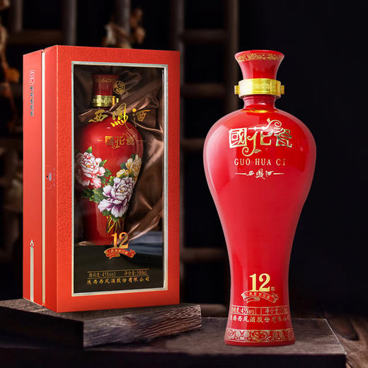 西凤酒 45度国花瓷12年凤香型白酒 500ml/盒 商品图3