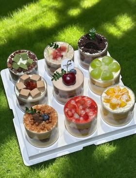 九宫格圆形杯｜下午茶甜品