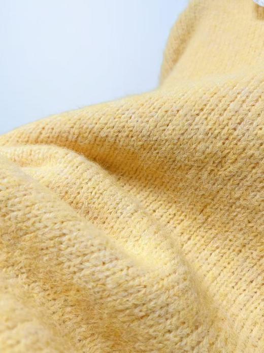 女王节抢购价-不支持退【自营】【超美毛衣】蕾丝飘带～Z102韩版一字领花纱短款毛衣-喜出 商品图4