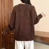 【超美毛衣】（微瑕）圆领开衫～Z104休闲拉链开衫毛衣-喜出 商品缩略图3