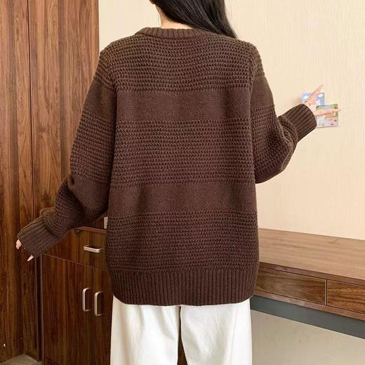 【超美毛衣】（微瑕）圆领开衫～Z104休闲拉链开衫毛衣-喜出 商品图3