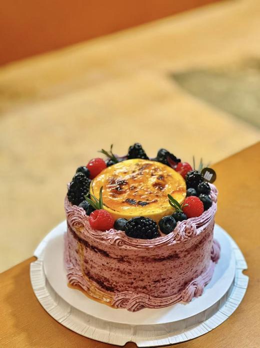 蓝莓洛可可 蓝莓冷萃酸奶焦糖烧布蕾·奶油蛋糕 商品图0