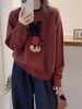 【超美毛衣】米奇～Z108韩系米奇卡通慵懒风撞色领毛衣-喜出 商品缩略图0