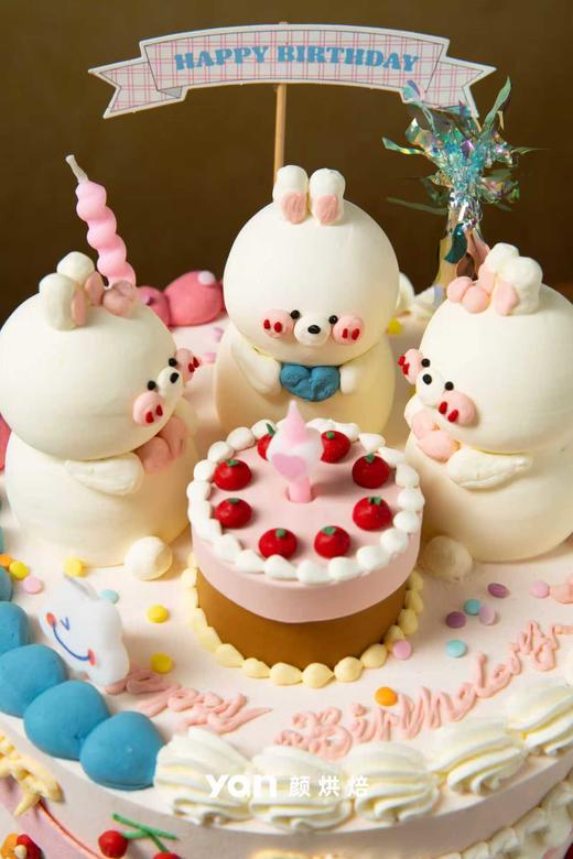 萌兔乐园生日蛋糕 商品图2