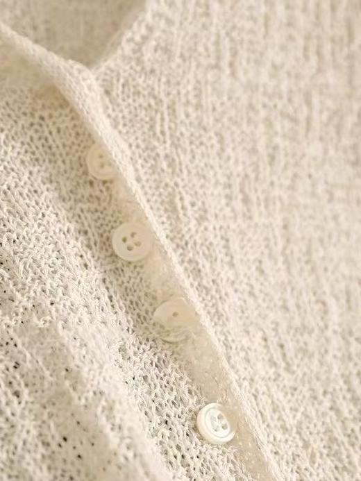 女王节抢购价-不支持退【超美毛衣】薄款～Z110韩系薄款开叉针织开衫毛衣-喜出 商品图3