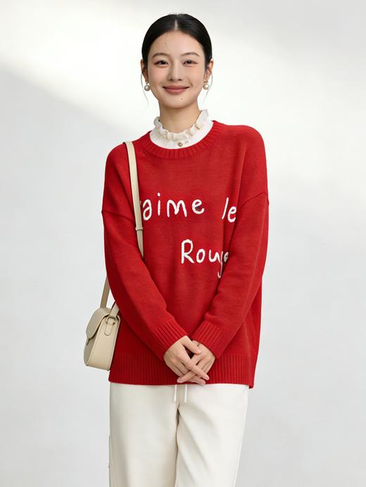 【新年鸿运】有兰 宽松圆领针织毛衣 LM3KT14 商品图0