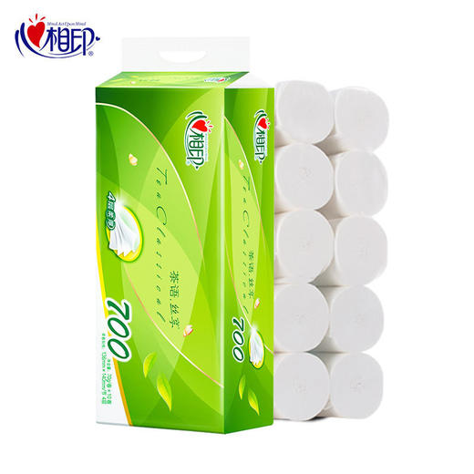 心相印 茶语丝享无芯卷纸700克四层厕所纸卫生纸家用实惠代发 商品图3