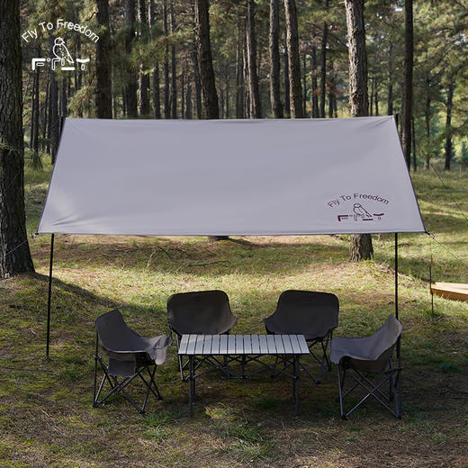 飞图乐（FTLY） 茶松棕-月亮椅方桌/长桌三件套 LP 商品图11