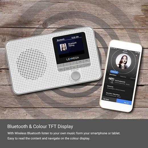 美国 LEMEGA DR3 DAB+/FM 蓝牙收音机 配备TFT彩色显示屏 商品图5