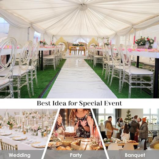 出口品质 透明高背餐椅 时尚潮流厨房餐厅椅 适合婚礼宴会室内户外活动等【需组装】 商品图6