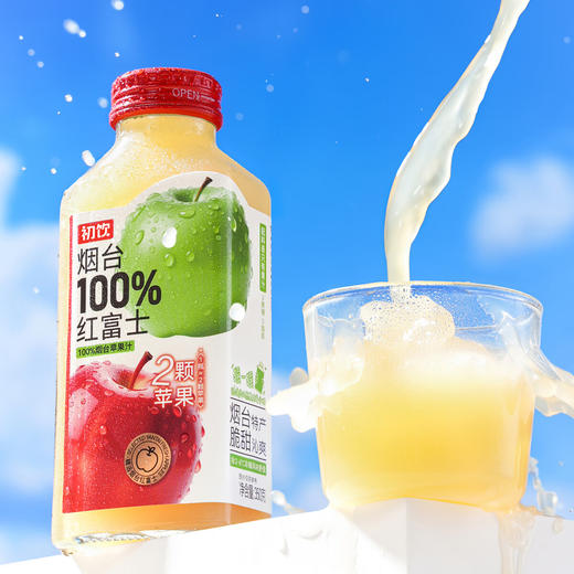 初饮100%烟台苹果汁350g 商品图0