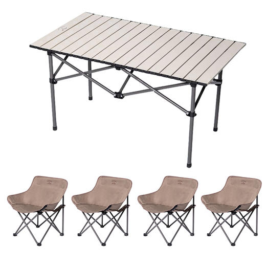 飞图乐（FTLY） 茶松棕-月亮椅方桌/长桌三件套 LP 商品图10