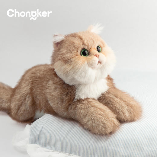 Chongker 仿真智能互动  淡三花金渐层仿真猫咪智能高端电子宠物仿生抱抱喵 商品图4