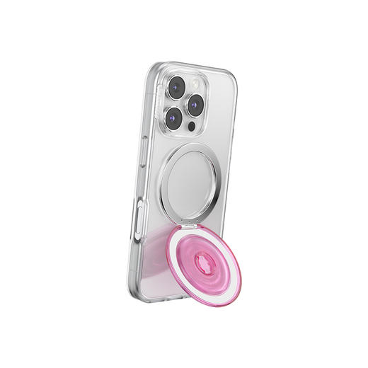 【站立MagSafe®手机支架】芭比粉·MagSafe站立啪嗒 MAGSAFE磁吸手机气囊支架 Kick-Out 站立啪嗒 粉色 商品图3