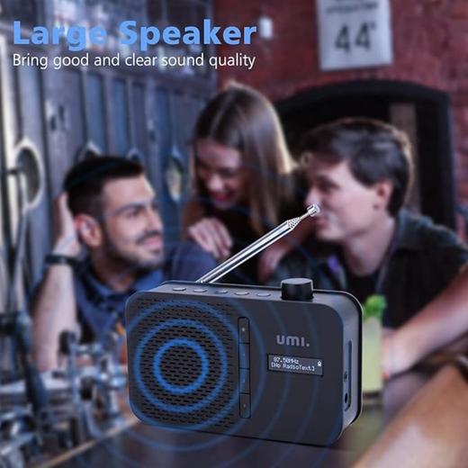 【送6粒电池】高品质 德国 Umi DAB/FM 蓝牙便携收音机 旅行散步必备 送长辈 商品图4