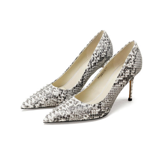 Westory2026年春季尖头高跟蛇皮单鞋晚宴鞋浅口单鞋W26AE51101 商品图0