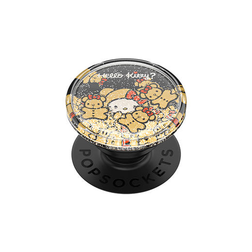 补货架到【暖绒絮语】雪舞流光 泡泡骚 x Hello Kitty合作系列 POPGRIP泡泡骚手机粘贴式气囊支架 Tidepool流沙系列 棕色 凯蒂猫 商品图0