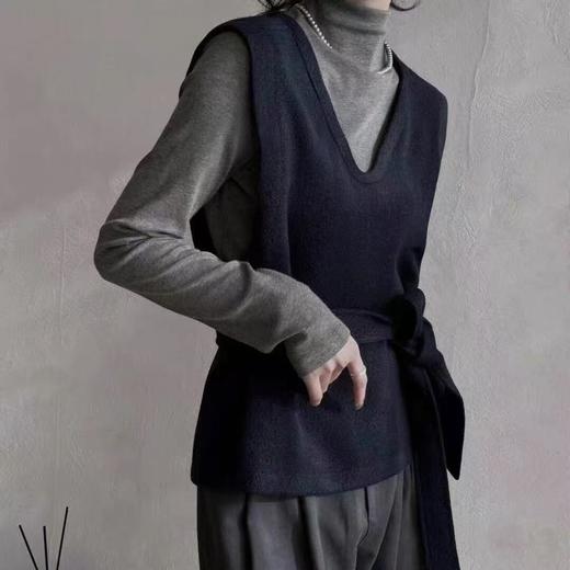 女王节抢购价-吊牌价998元！！素感！【两件套】马甲➕超软糯半高领打底衫两件套百搭上衣-喜出 商品图1