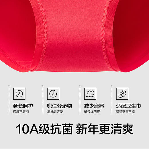 【有棵树莫代尔中腰莫内裤】含桑蚕丝裆 柔滑滋润肌肤 守护新年顺遂安康 商品图4