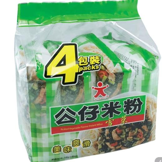 香港公仔米粉雪菜味五连包70g*4 商品图0