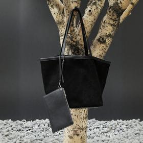 PRETTY RIVER翻毛皮单肩包