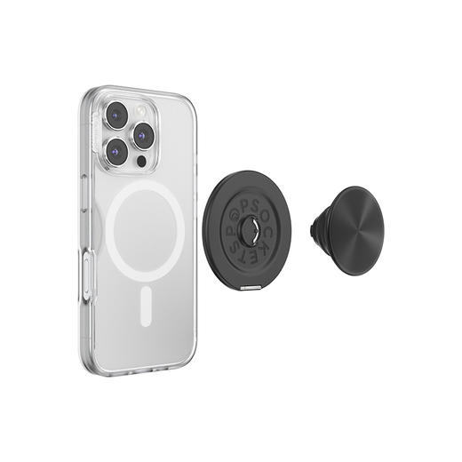 【站立MagSafe®手机支架】琴键黑·MagSafe站立啪嗒 MAGSAFE磁吸手机气囊支架 Kick-Out 站立啪嗒 黑色 商品图5