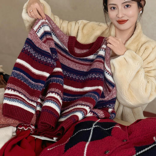 【特价不退换】【预售7天】良木礼丝羊绒上衣（D25102824F） 商品图4