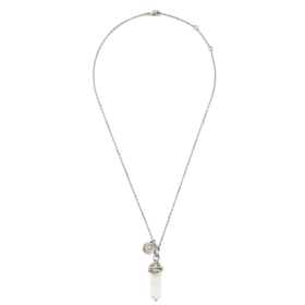 北京仓｜Goossens Paris-Talisman-天然水晶柱 吊坠 银色 护身符 项链［法国设计师］