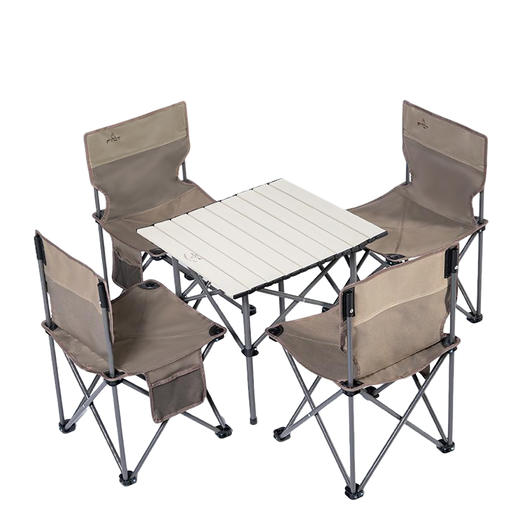 飞图乐（FTLY） 茶松棕-折叠桌椅方桌三件套 LP 商品图7