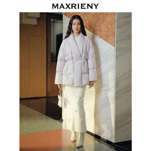 MAXRIENY【商场同款】MAXRIENY微收腰形羽绒服24冬新款保暖外套女(货号:MC85DC511) 商品图2