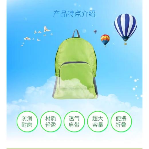 便携式皮肤包 可收纳折叠双肩包防水登山运动户外旅行背包 商品图4