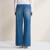 EITIE爱特爱简约复古直筒显瘦高腰浅蓝色牛仔裤2026春季新款A2605109 商品缩略图5