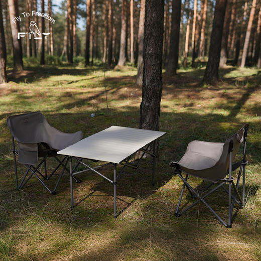 飞图乐（FTLY） 茶松棕-月亮椅方桌/长桌三件套 LP 商品图9