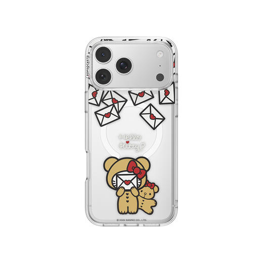 【暖绒絮语】信语漫空 泡泡骚 x Hello Kitty合作系列 POPCASE手机壳 MagSafe Popcase磁吸款 透明 镜面壳 凯蒂猫 拼贴 iPhone17/16/15/14/13 商品图2