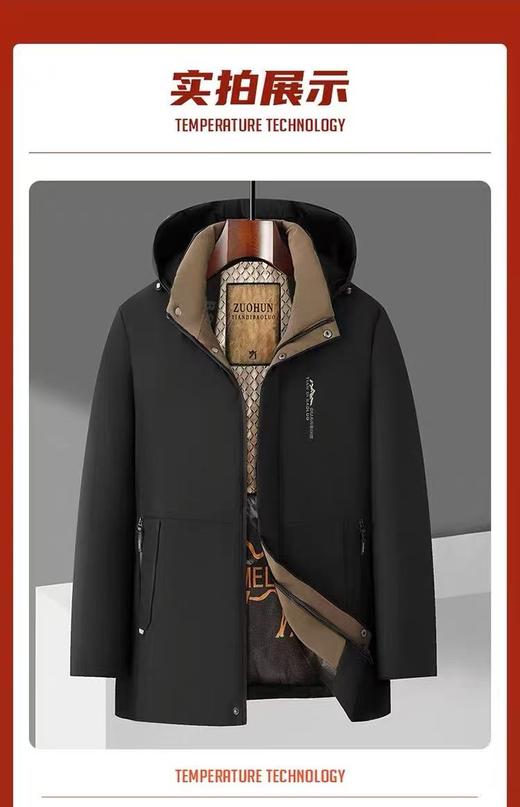 女王节抢购价-不支持退-驼绒服 冬季外套 驼绒保暖男士棉衣-喜出 商品图3