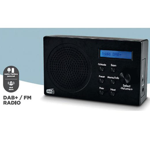 英国 ONN DAB+/FM收音机 便携式蓝牙音响 商品图3