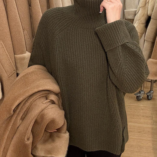 【特价不退换】【预售7天】良木礼山羊绒高领上衣（D25102342F） 商品图1