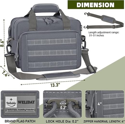 美国 WELIDAY 户外运动多功能多口袋战术手提包旅行包 商品图5