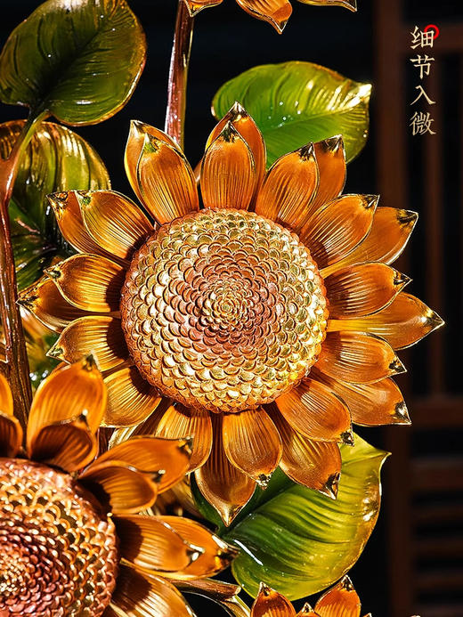 E-QK-BJ1521A 欣欣向荣向日葵摆件 34*26*64 商品图2