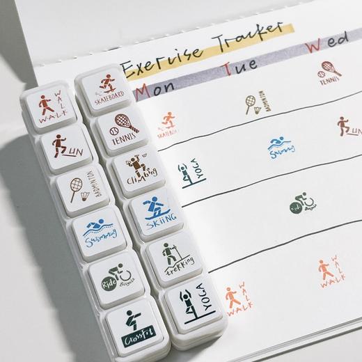 【Twilight】六联印章 生活 打工人 学生党 商品图0