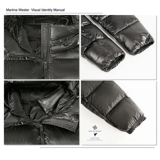 MartineWester女款帝人超薄面料连帽长款鹅绒服11383829 商品图4