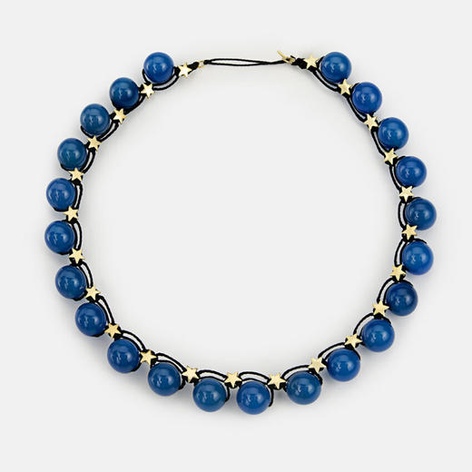 订购10周到｜CHRISTIANA KAFA-blue moon-蓝色玛瑙 项链［希腊设计师］ 商品图2