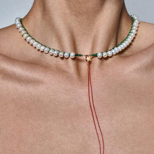 订购10周到｜CHRISTIANA KAFA-growth-棕色淡水珍珠 项链［希腊设计师］ 商品图0