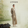 LIYIHAN 2026年春季新款通勤羊毛西装女卡其色通勤套装小众设计感 商品缩略图2