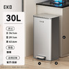 EK9161MMT-30LEKO莫纳系列脚踏桶垃圾桶卫生桶30L（雅钢） 商品缩略图0