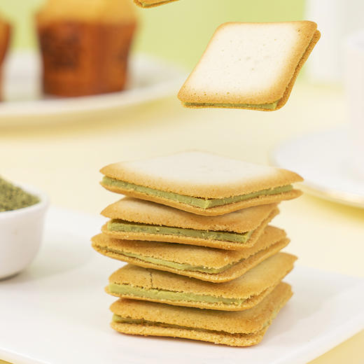 解忧杂货铺 日光抹茶口味猫舌饼干 95g 商品图2