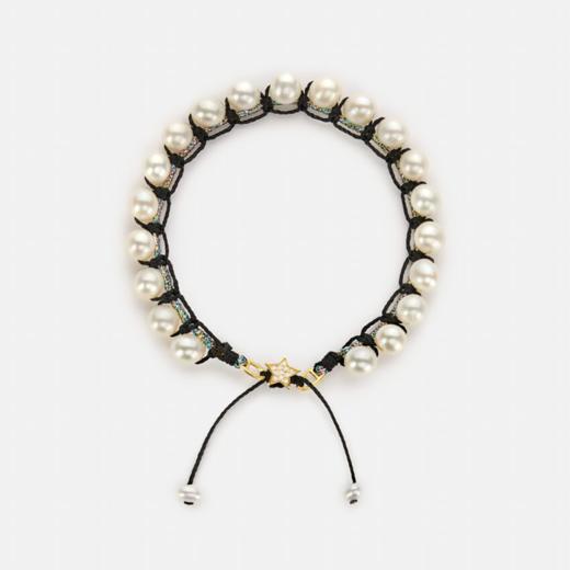 订购10周｜CHRISTIANA KAFA-stardust-彩虹 黑色 珍珠 手链［希腊设计师］ 商品图1