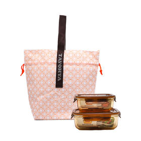 【多样屋专柜】多样屋雅致保鲜盒三件套上班族可微波炉饭盒