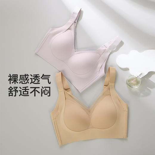 皇家丽美2026新款特调粉底液小胸聚拢内衣固定杯防下垂收副乳隐形无痕文胸WW948-2 商品图3